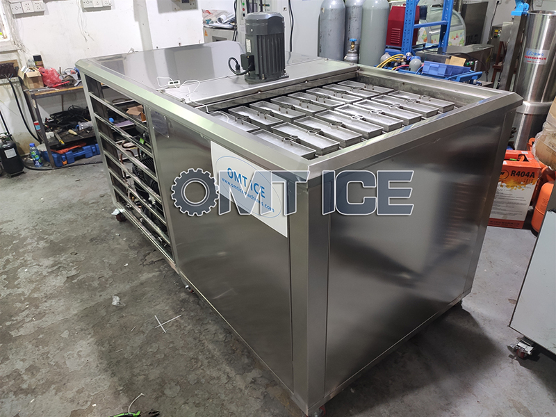 Máquina de bloco de gelo OMT 1T para Zâmbia 3