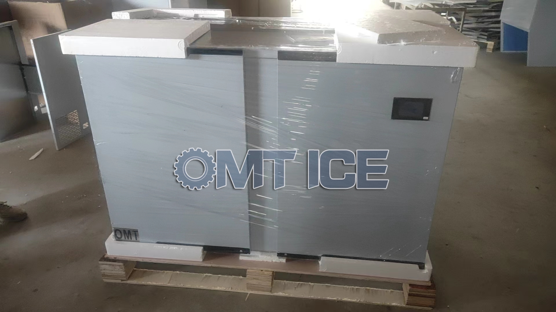 OMT 1000KG Cube Ice Machine Split Design Shipped to Ghana-2