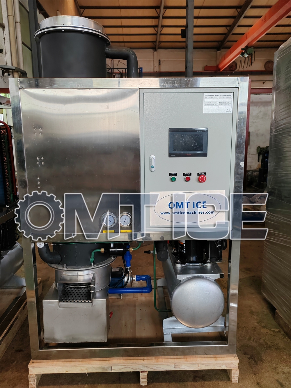 OMT 1Ton Tube Ice Machine Single Phase Power to Philippines-1